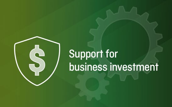 Support for business investment