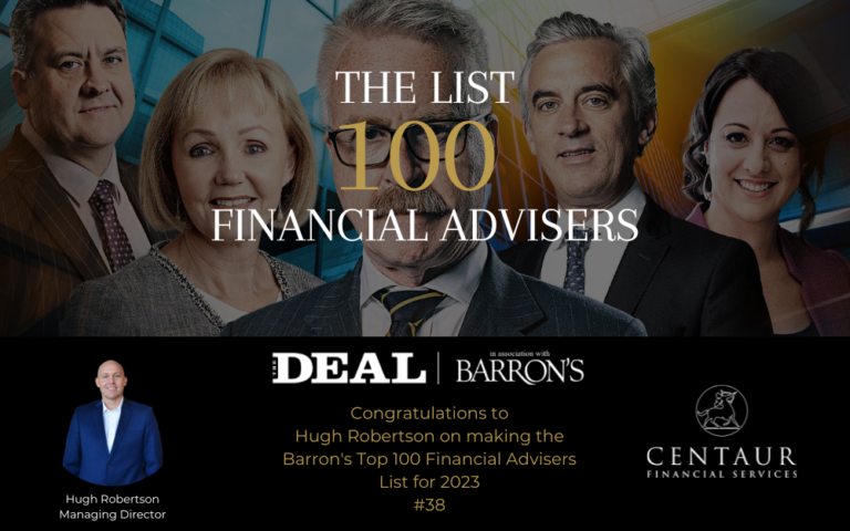 Hugh Robertson makes Barron’s Top 100 Adviser List for the second year running | 2023